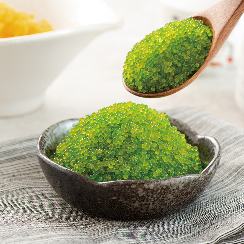Unparalleled Fish Roe 100G/Box Peruvian Flying Caviar Pops up Taste Ready-To-Eat Seaweed Sushi Ingredients Seafood Aquatic Products