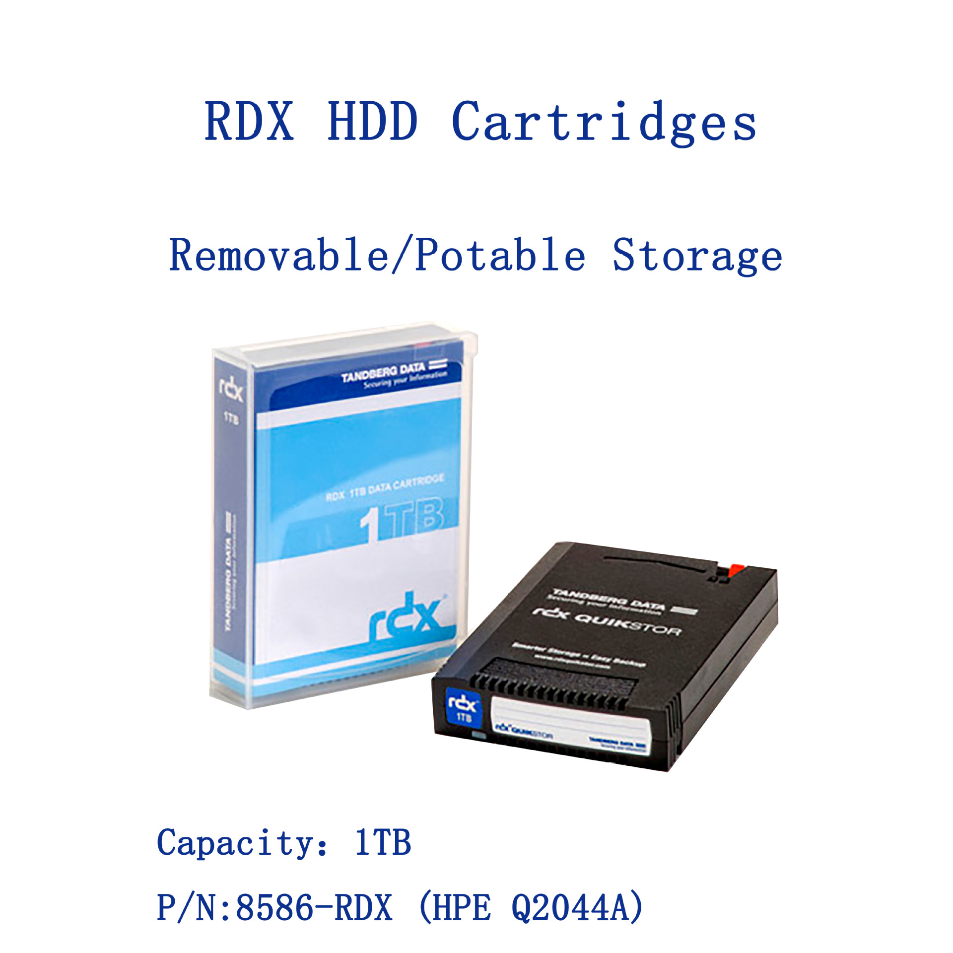 Tandberg Rdx Cartridge Hdd 1Tb - 5Tb (Hpe Rdx Cartridge)