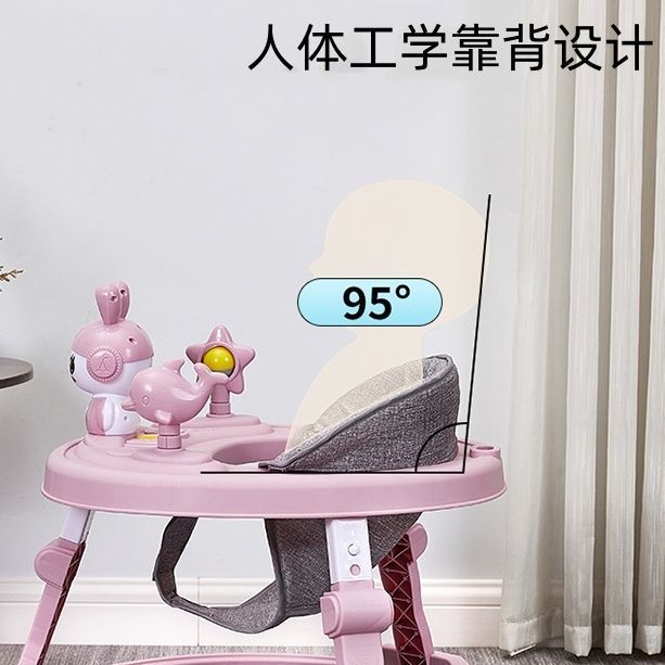 Foreign trade walker baby multi-function anti-rollover trolley baby can sit and push to learn to drive starting car wholesale