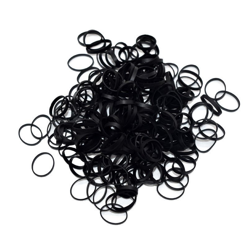 Colorful Silicone Tie Coils, Environmentally Friendly Bundled Silicone Rings, Data Cable Harness Coils, Temperature-Resistant and High-Elastic Silicone Rubber Bands