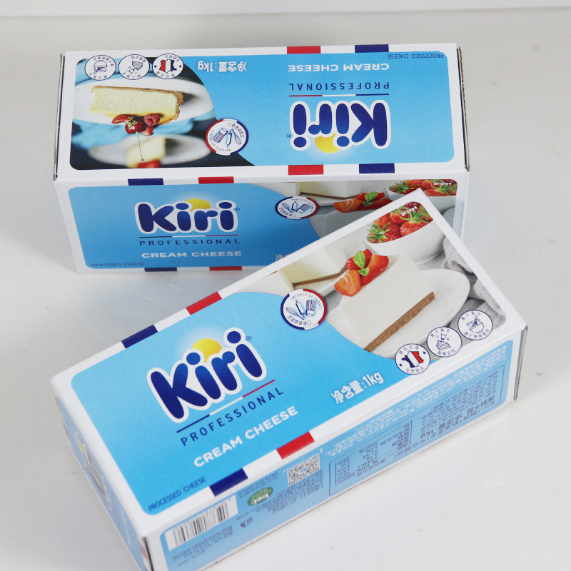 French origin kiri Kerui cream cheese cheese 1kg original flavor Kerui cream cheese cake baking raw materials