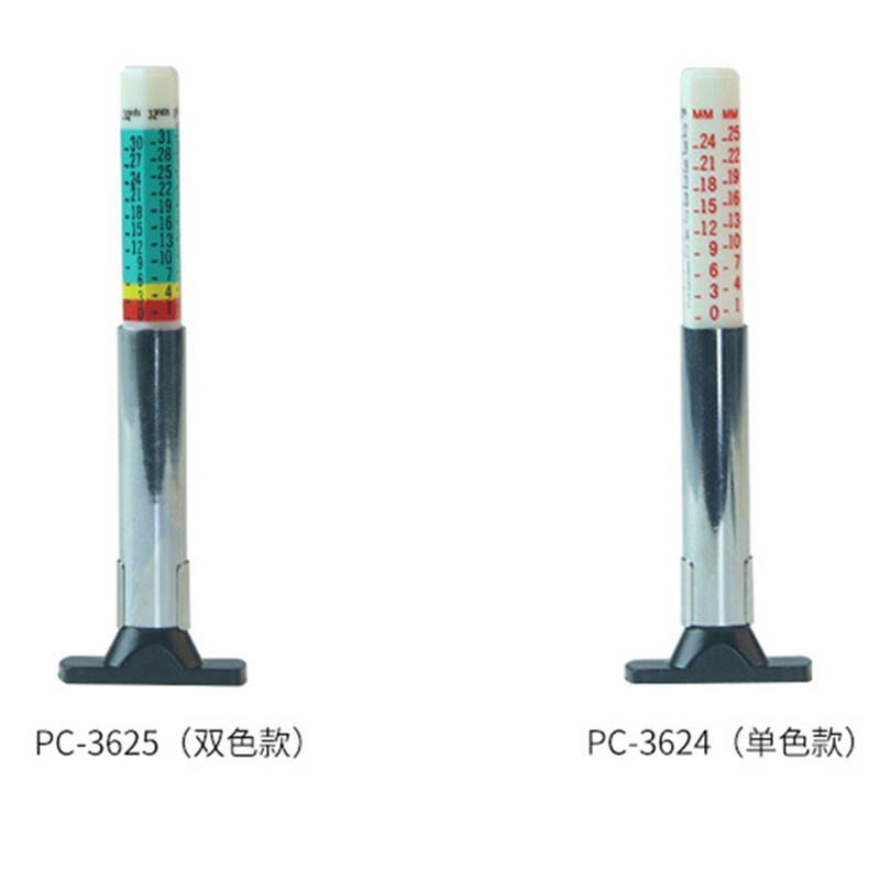 Plastic Tire Tread Depth Gauge 0-25mm Tread Gauge Tread Pen Pc-3624/5 Precision Measurement