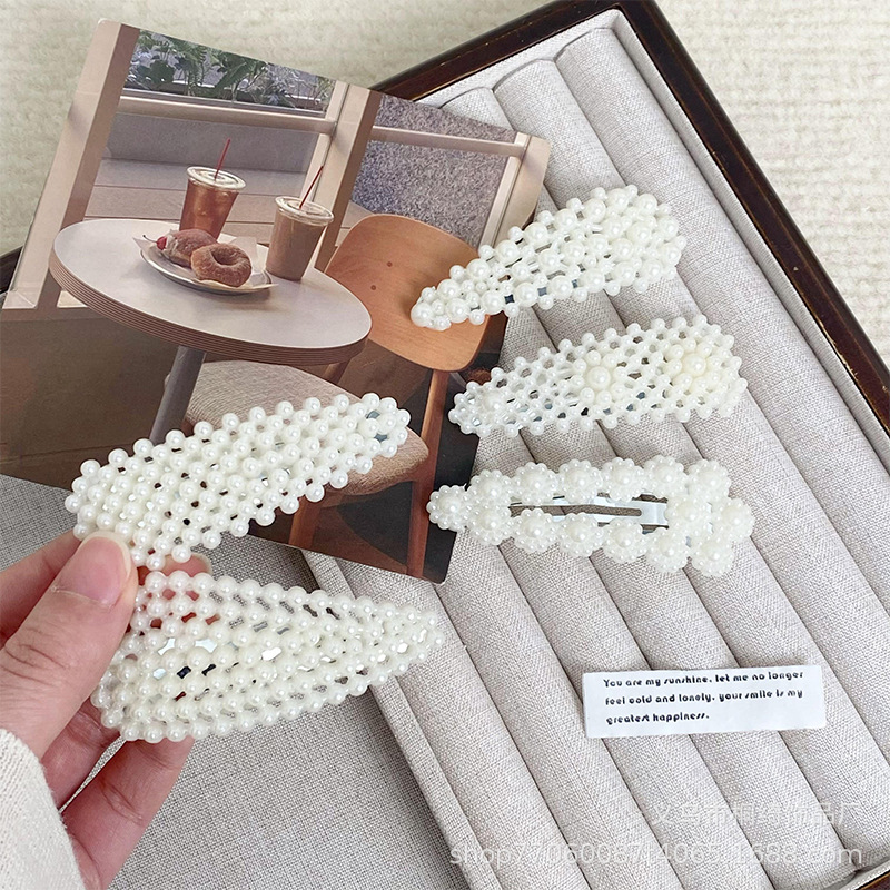 Popular Pearl Hairpin Ins Style Hairpin Trendy Bangs Hairpin Simple Bangs Clip New Hair Accessories Wholesale