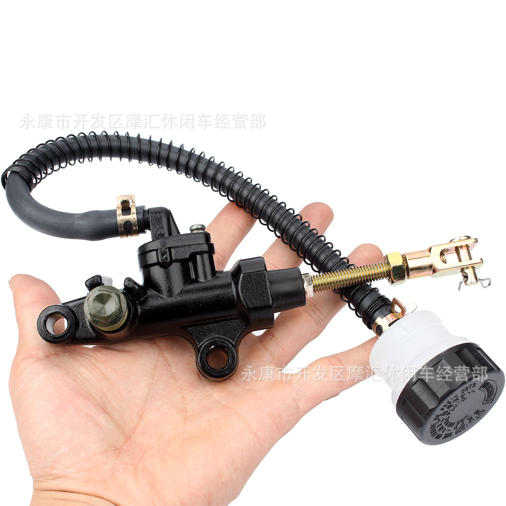 Applicable to Yamaha ATV Warrior YFM 350 1987-2004 rear brake upper pump one-piece pump Black