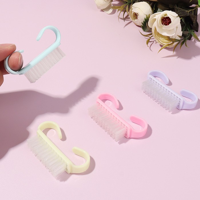 Пластиковые инструменты для маникюра Макарон роговая кисть для чистки маникюра маленькая пластиковая кисть для пыли
