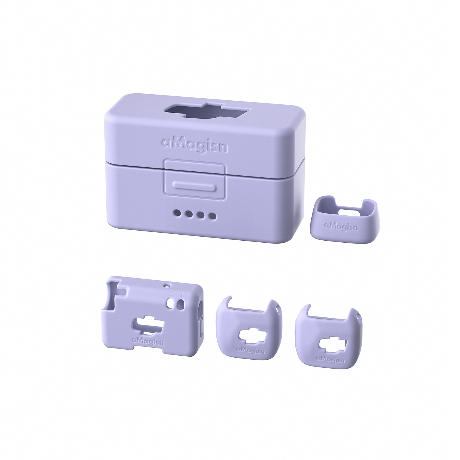 Amay Adapts to Dji Micmini Colorful Silicone Protective Cover Microphone Charging Compartment Protective Shell Accessories