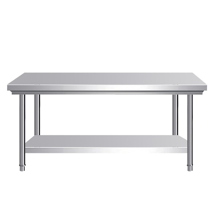 Stainless steel workbench commercial double-layer workbench hotel kitchen loading operation work table chopping board packing table
