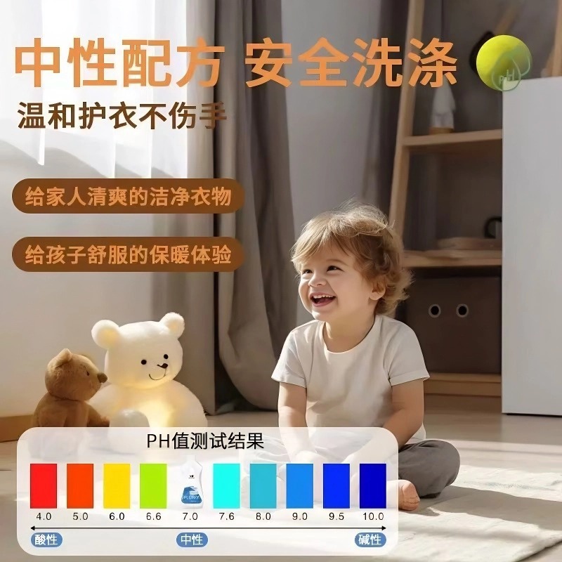 Baoqin down Jacket Fluffy Detergent Magic Laundry Liquid for Machine Washing, Deep Cleaning, and Special for down Jackets