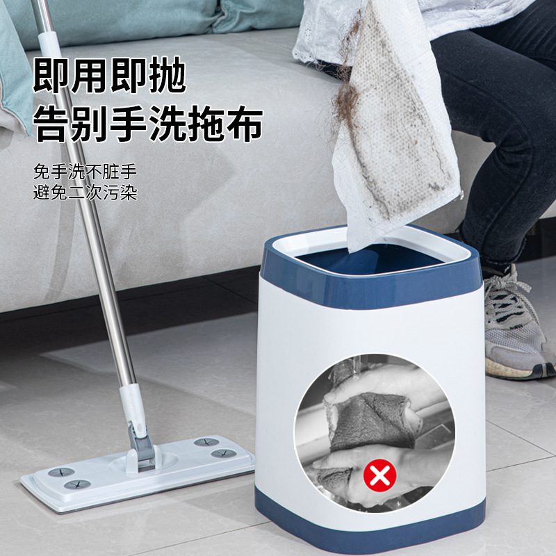 Face towel mop electrostatic dust removal household hands-free small mop bedroom bathroom kitchen toilet cleaning artifact