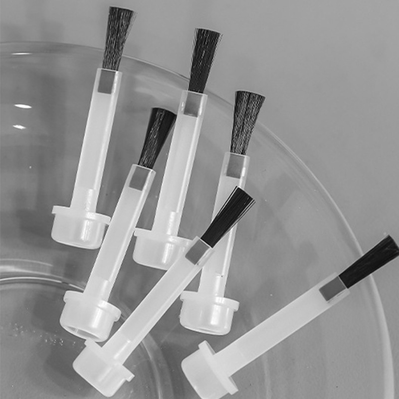 Nail polish gel replacement brush double wooden rod brush detachable brush head suit nail shop special tools wholesale