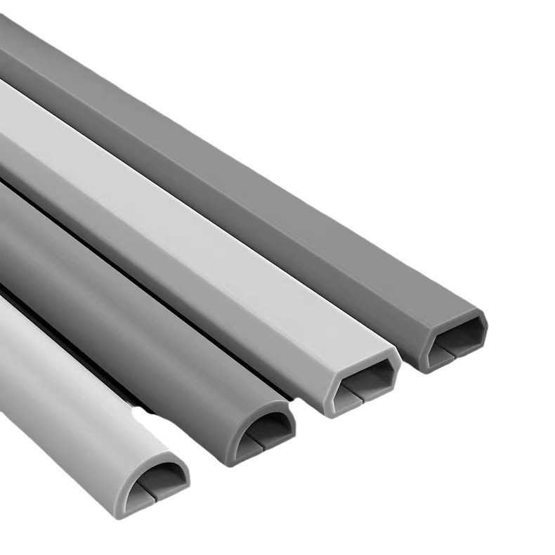 PVC Wire Trunking Self-adhesive Anti-stepping Artifact Invisible Decoration Household Wire Network Cable Covering Soft Wire Trunking