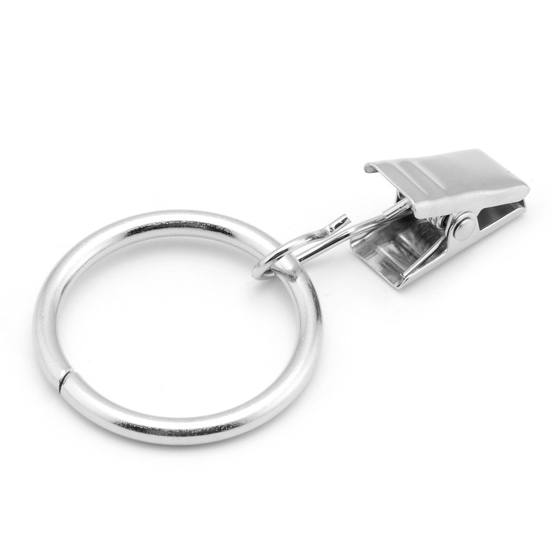 Cross-border Hot Hanging Black Electrophoresis Iron Ring Curtain Hook Electrophoresis Curtain Clip Electrophoresis Black Shower Curtain Clip