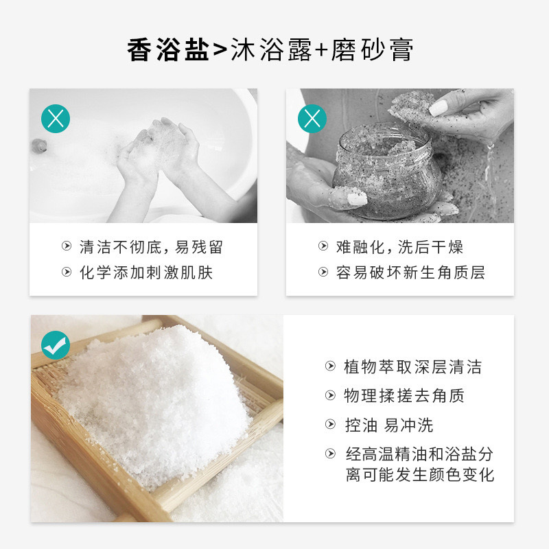 Kangzhitang Milk Scented Bath Salt Rose Bath Salt Bagged Bathhouse Bath Supplies