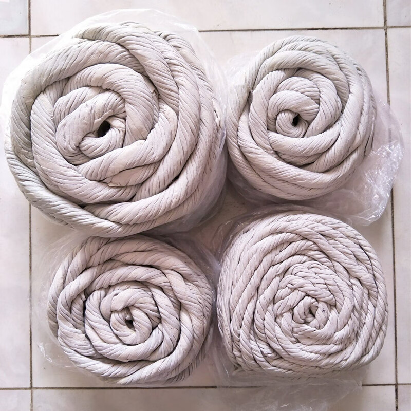 Processing Furnace Kiln Heat-Resistant Asbestos Twisted Rope Fire-Proof Sealing Asbestos Round Braided Rope Square Rope Asbestos Cloth Rope Dust-Free Asbestos Rope