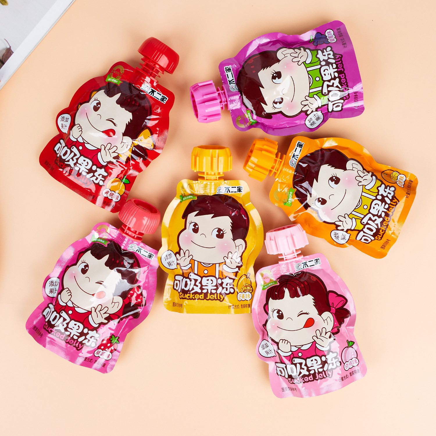[Free Shipping] Fujiya Suckable Jelly Juice Jelly Baby Children's Day Souvenir Snack Gift