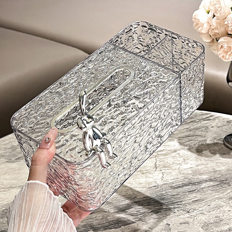 Tissue Box Living Room High-End Accessible Luxury Creative Paper Drawer Coffee Table Multi-Function Remote Control Storage Box Paper Box Home