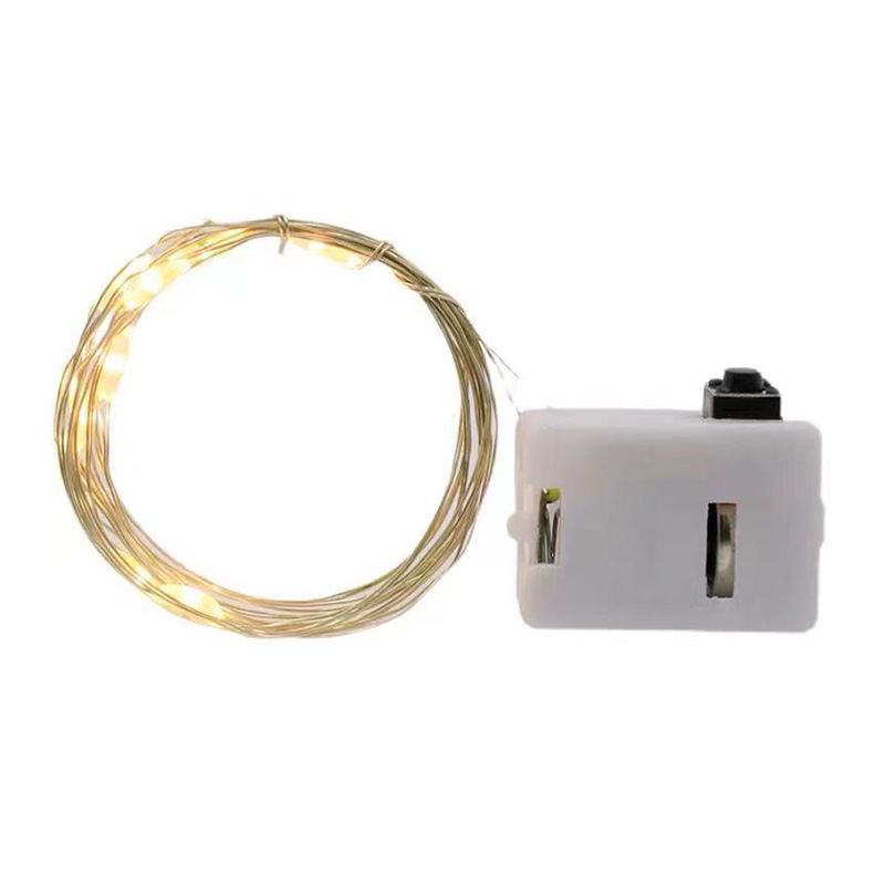 Led lights string indoor gift box cake bouquet decorative atmosphere layout light strip three-block adjustable copper wire light strip