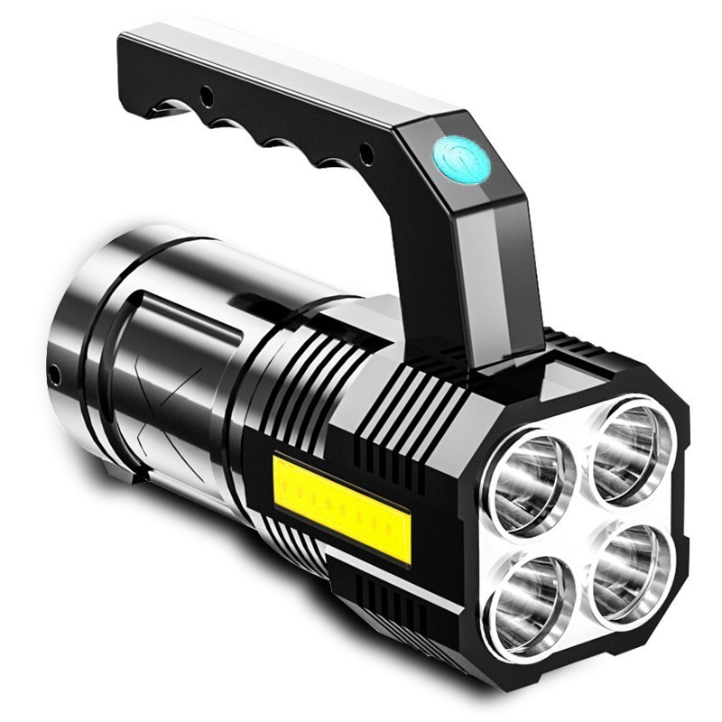 Cross-border emergency flashlight patrol Searchlight outdoor long-range led rechargeable light long-range camping portable light