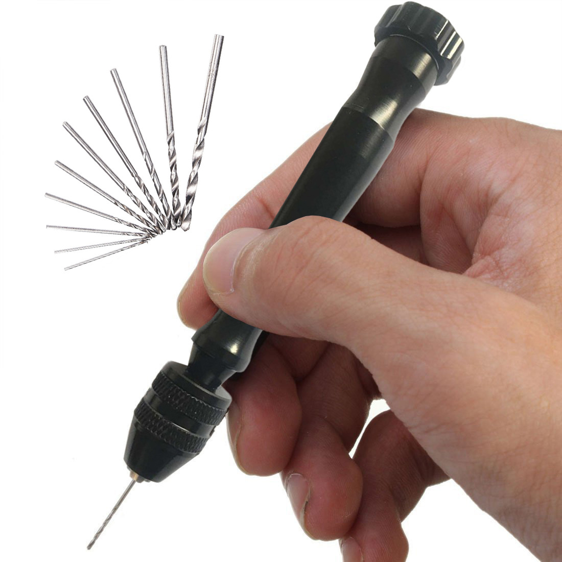 Upgraded Plum Blossom Head Hand-Twisted Diamond Bodhi Vajra Wenwan Model DIY Manual Hole Puncher