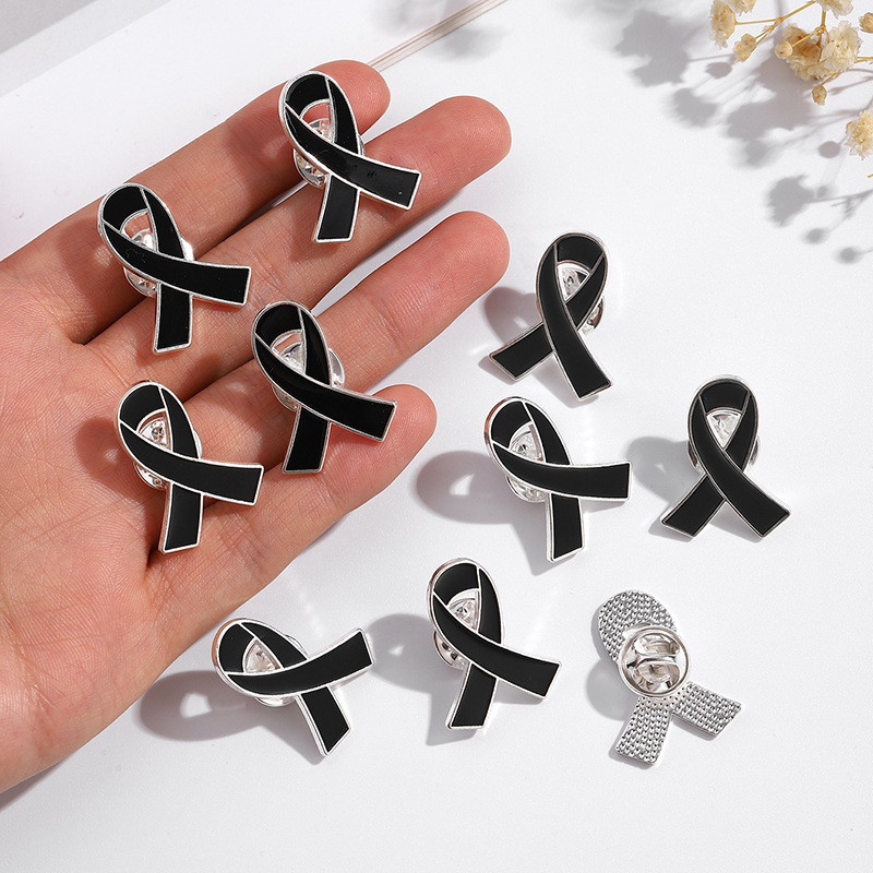 2024 new public welfare activities ribbon brooch marine protection concern mental health activities alloy badge accessories