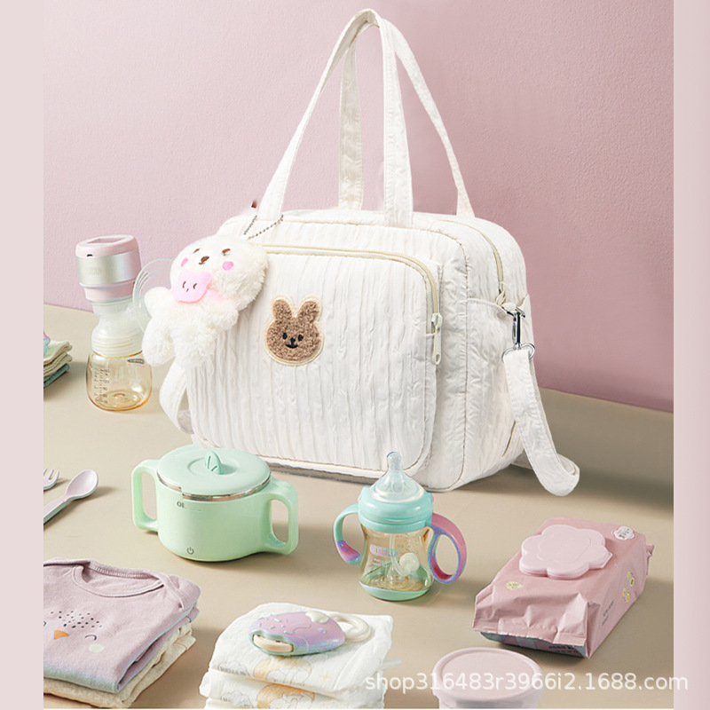 Портативная сумка для мамы на одно плечо, многофункциональная сумка для мамы и ребенка, модная и легкая сумка для выездов, универсальная корейская версия