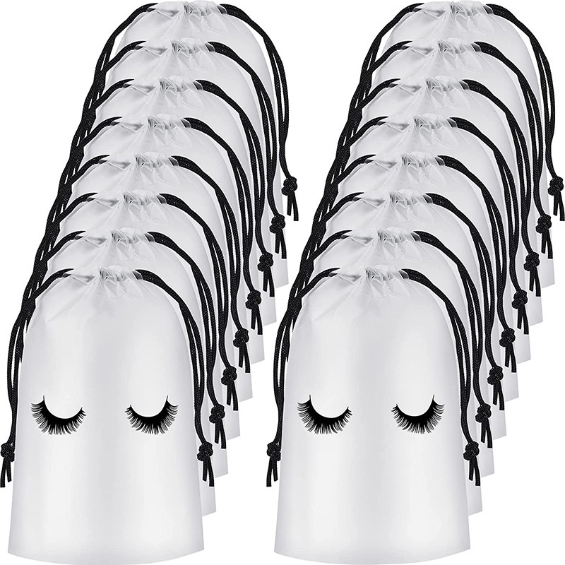 EVA frosted pink eyelash string bag bag small cosmetic storage bag printing storage bag wholesale