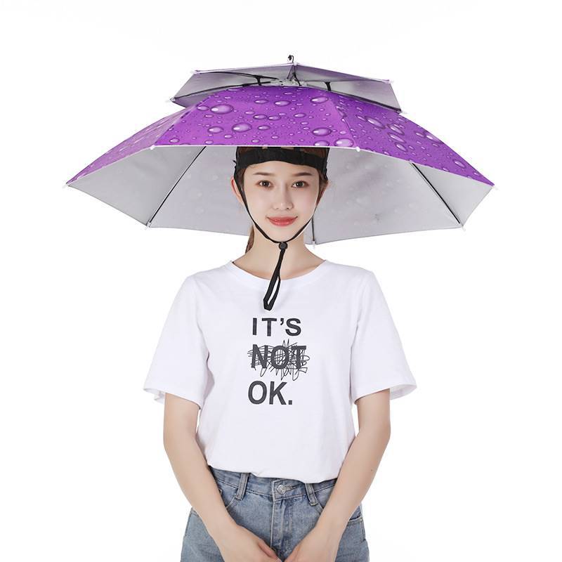 Sun Protection Hat for Women Working in the Fields, Large Foldable Fishing and Tea-Picking Bucket Hat Umbrella, Sun Protection Umbrella