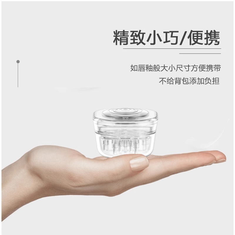 Mino scalp medicine applicator ball square transparent scalp liquid guide comb dil hair essence massager head
