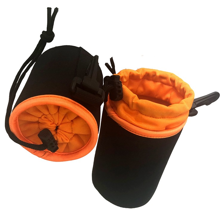 SLR camera lens bag storage bag diving material lens bag lens cover waterproof waist bag shockproof lens tube