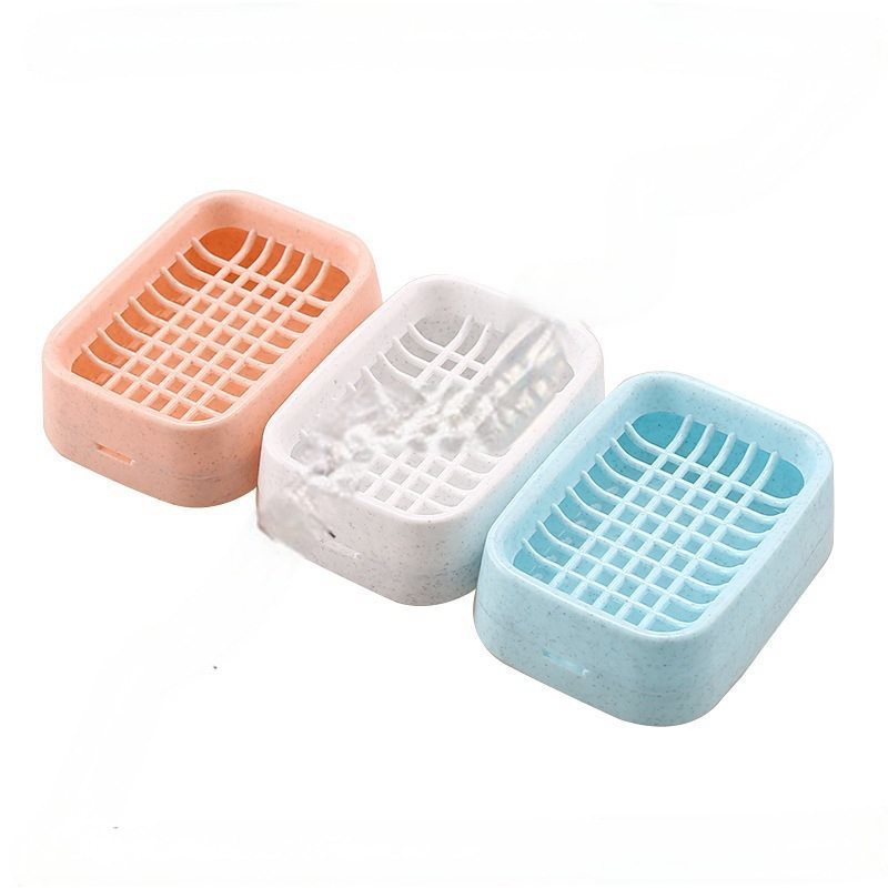 Bathroom Drain Double-Layer Soap Box Creative Plastic Travel Soap Box Handmade Soap Holder Bathroom Soap Rack