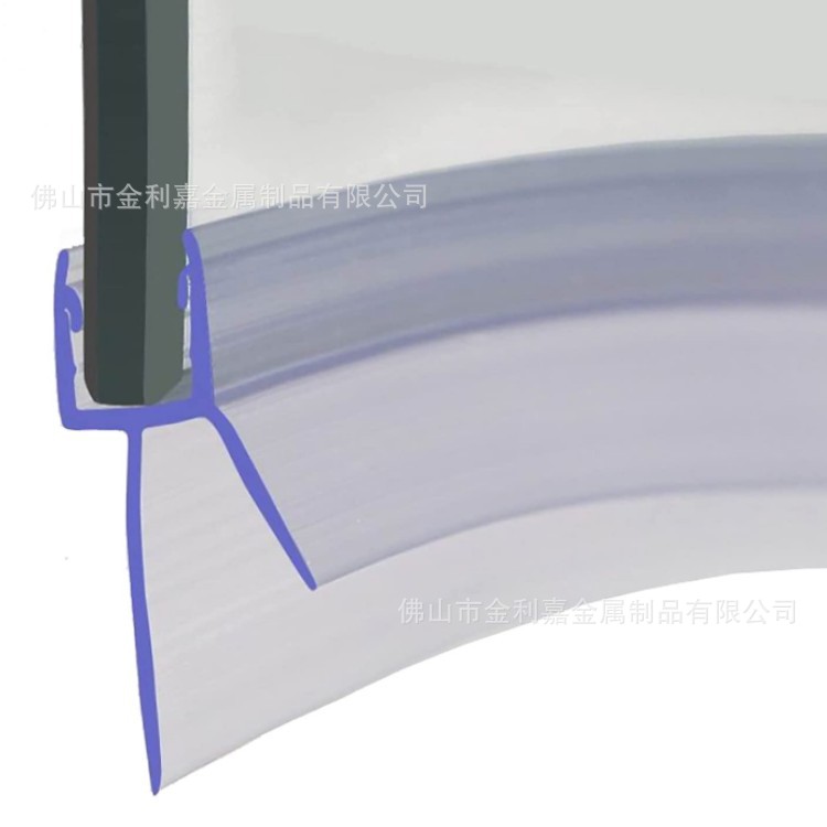 Bathroom Door Water Resistance Bathroom Bathroom Glass Door Bottom Curved Waterproof Door Stop Shower Room Door Water Retaining Strip
