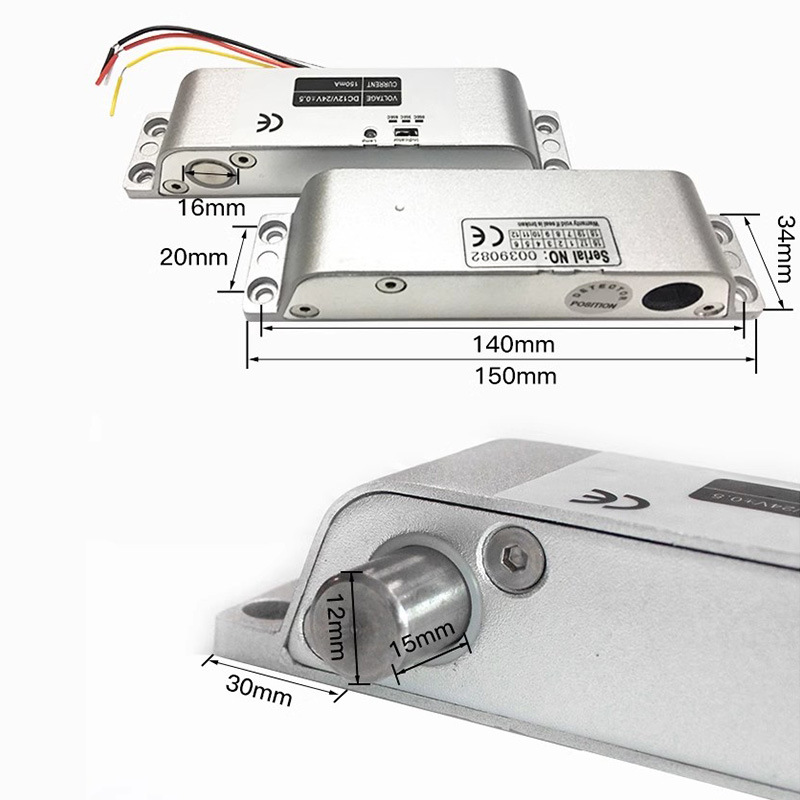 Ming-mounted electric mortise lock access control electric lock hanging electric mortise lock access control electric lock delay Ming-mounted electric mortise lock 12V24V