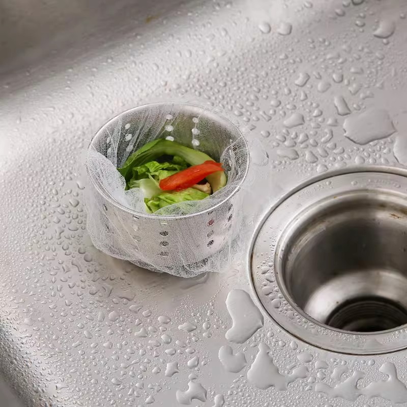 Disposable Sink Strainer for Kitchen Sink, Dishwashing Sink, and Drain Basket