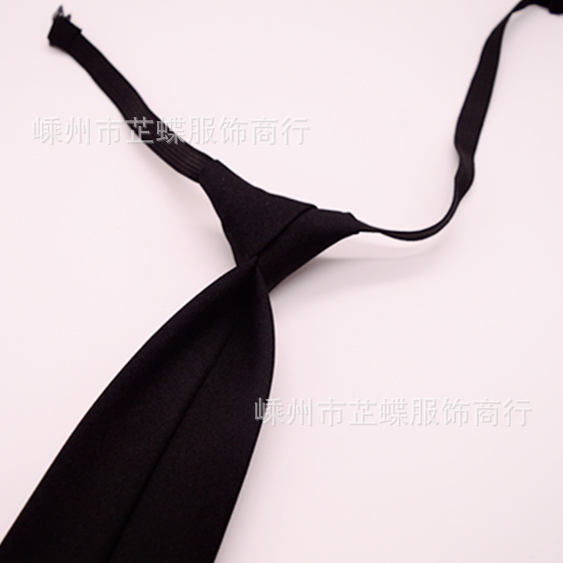Trendy JK men and women uniform student short tie girls Black small tie college style