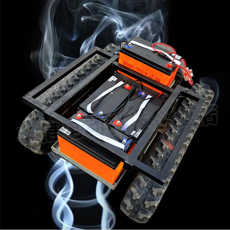 Electric Crawler Chassis Assembly Dual Motor Drive Crawler Chassis Manufacturer Remote Control Driving Electric Vehicle Assembly