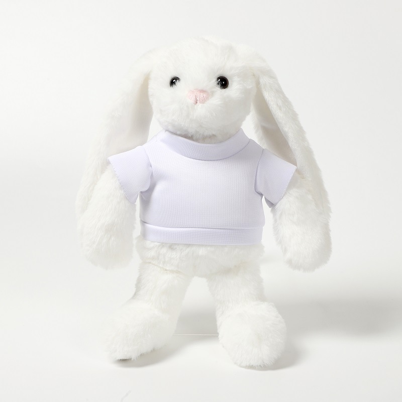 sublimation bunny cross-border sublimation T-shirt plush rabbit transfer sublimation rabbit long ear hair