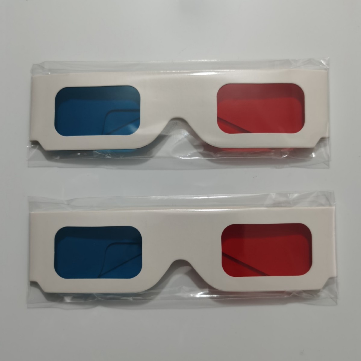 Foreign Trade Cross-Border Paper 3D Glasses Red and Blue 3D Paper Frame Stereo Glasses 3D Cinema Glasses