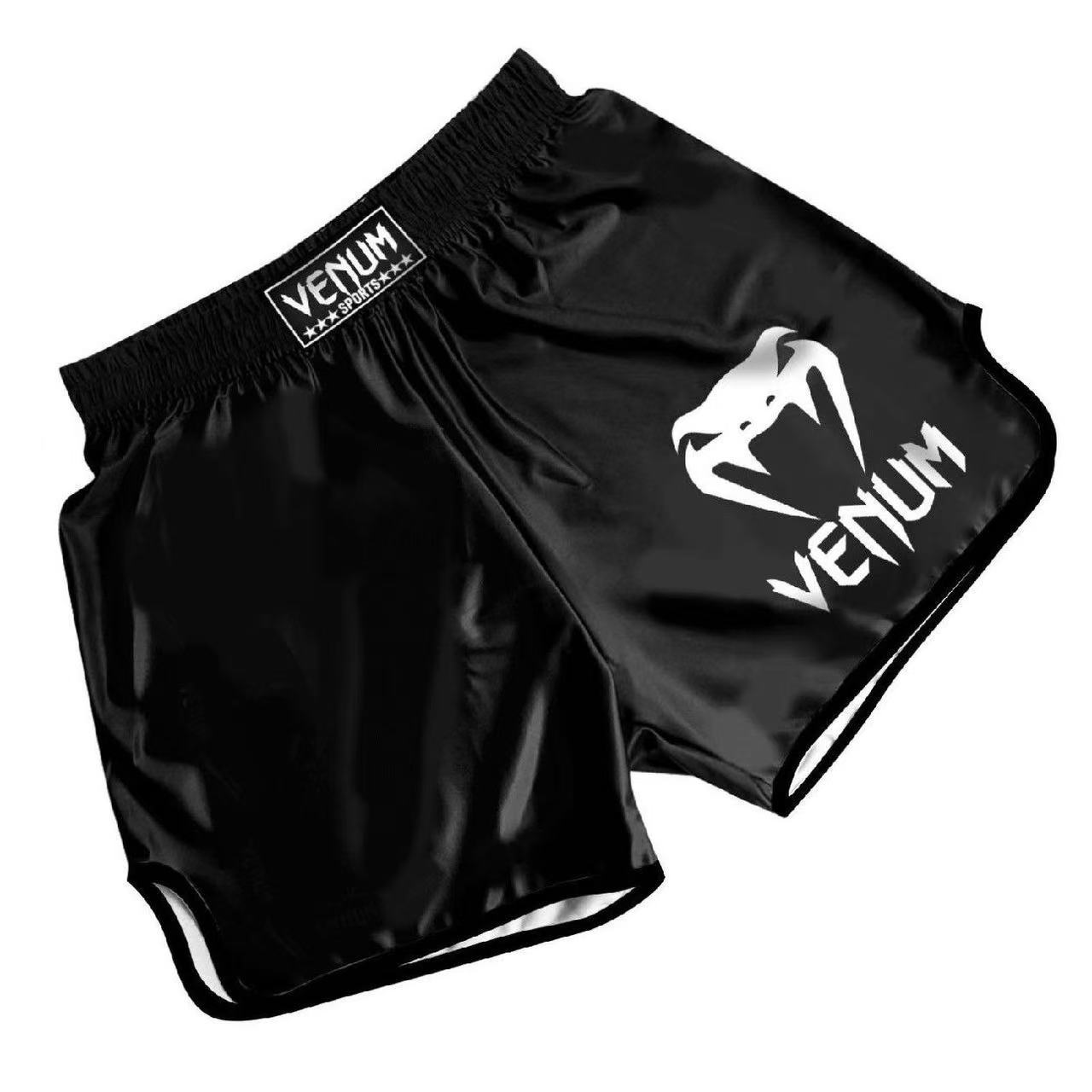 Muay Thai Shorts Fighting Mma Elastic Quick-Drying Sports Ufc Fitness Sanda Men's and Women's Boxing Training Pants Tight-Fitting
