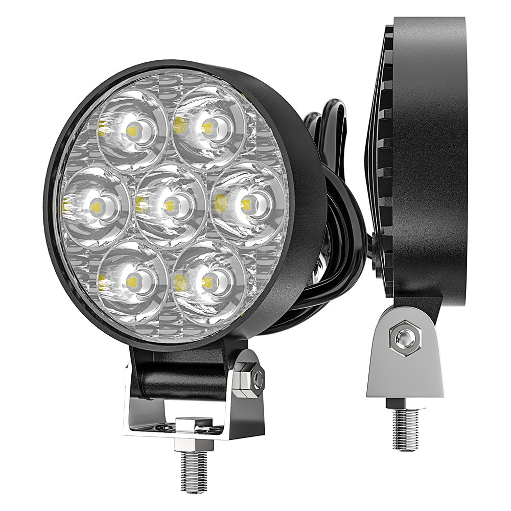 Car Led Mini Square Round 2.5 Work Light Off-Road Vehicle Inspection Light Modified Headlight Spotlight 12-24V