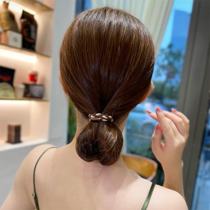 High Elasticity Hair Tie for Women, Similar to Bai Lu's Style, Suitable for High Ponytails, Trendy and Simple, Durable Hair Accessory