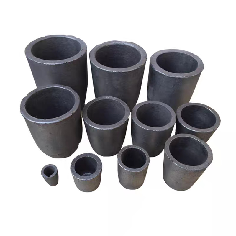 Silicon Carbide Graphite Crucible Smelting Copper Aluminum Gold and Silver Small Casting Crucible High Temperature Resistant Oxidation Resistant Clay Crucible