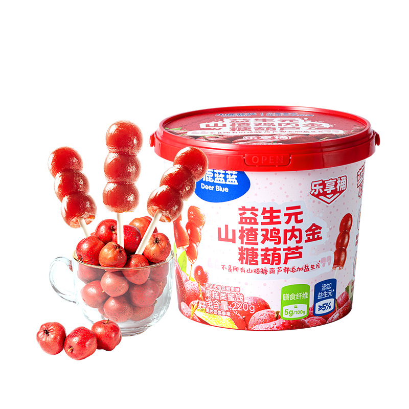 Fawn Blue Blue Chicken Gold Hawthorn Gourd Lollipop No Flavor Children's Snacks to Send Baby Recipe