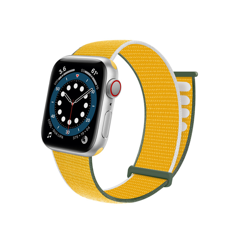 Suitable for Apple Watch Strap Iwatch11 New Buckle Velcro Apple Nylon Loop Watch Strap