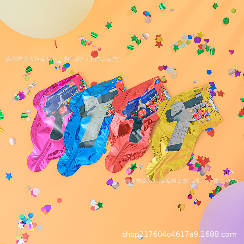 Фейерверк-ружье, надувной пистолет для дня рождения, детское ручное ружье, спрей-ружье, реквизит для вечеринки, гаджет для пушки