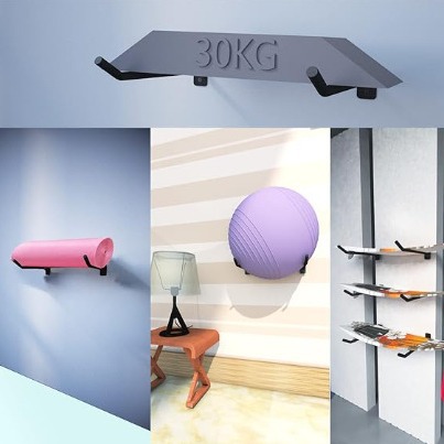 Gym Yoga Ball Rack Iron Wall Storage Rack Warehouse Storage Yoga Ball Fitness Ball Metal Tube Storage Rack