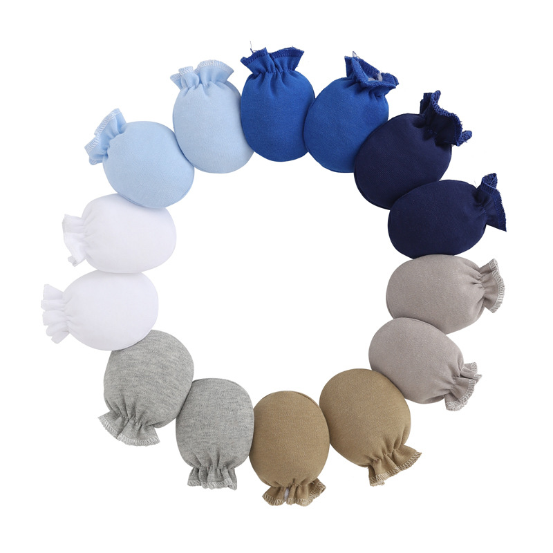 Foreign trade Europe and the United States baby gloves newborn baby hand armour sleeping foot cover multi-style gloves centralized link