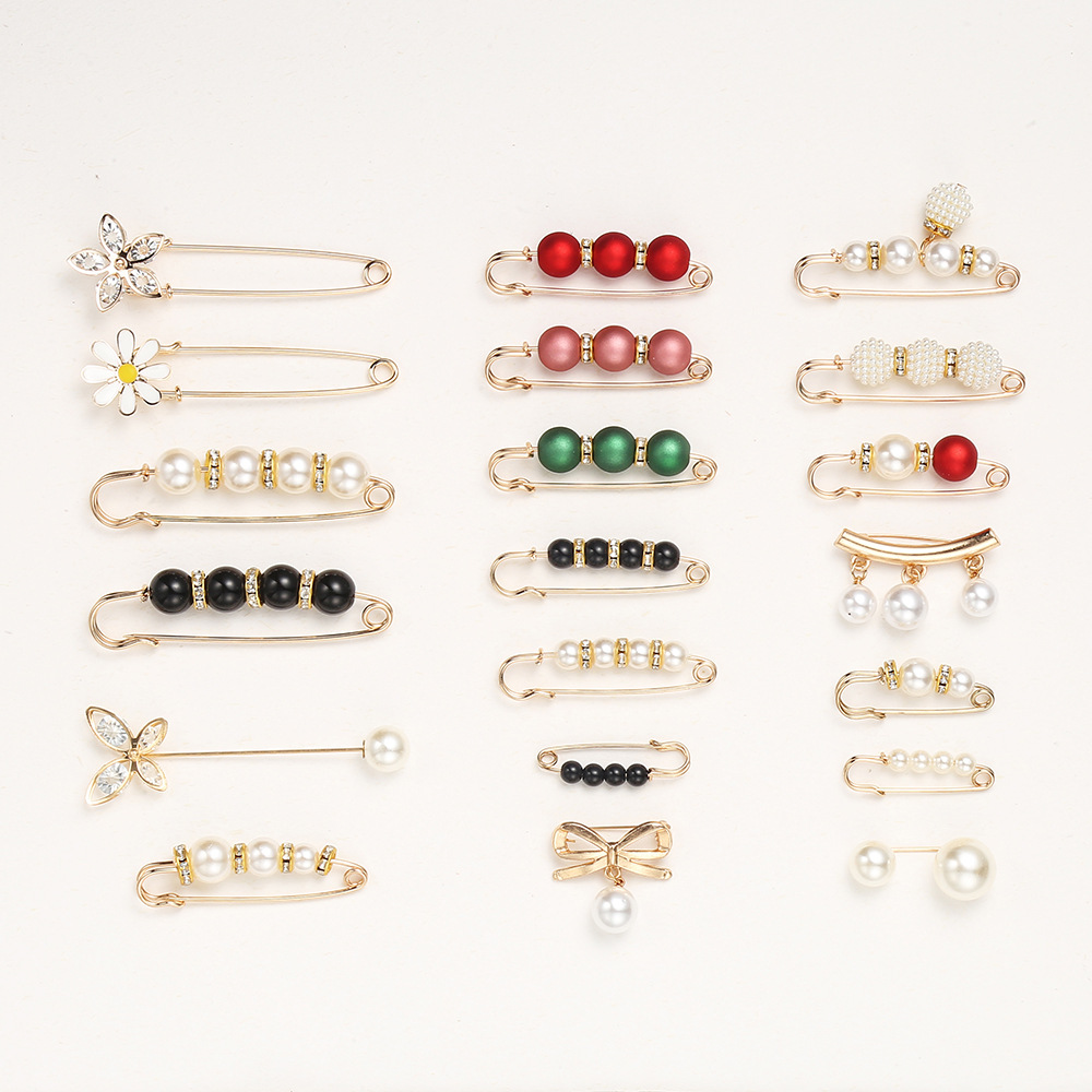 Брошь для подтяжки пояса штанов, фиксация одежды и юбок, инструмент для уменьшения талии, анти-экспозиция пряжка, жемчужная талиевая булавка
