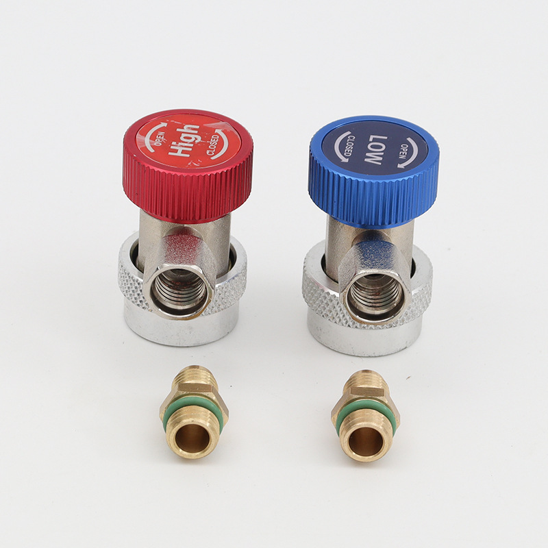 R134A Quick-connect Air Conditioner Plus Snow Species Conversion Joint CAr Fluoride Quick Connector CAr Air Conditioning Tools Dropshipping