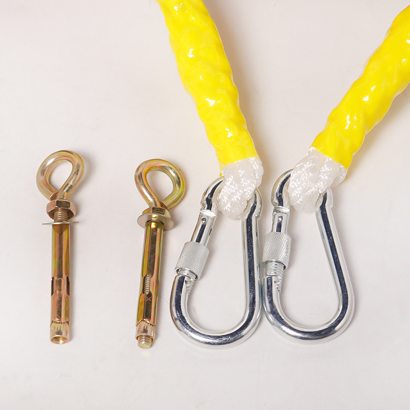 Factory wholesale solid wood soft ladder training rope ladder fire rescue escape rope ladder home pedal log wood soft rope ladder