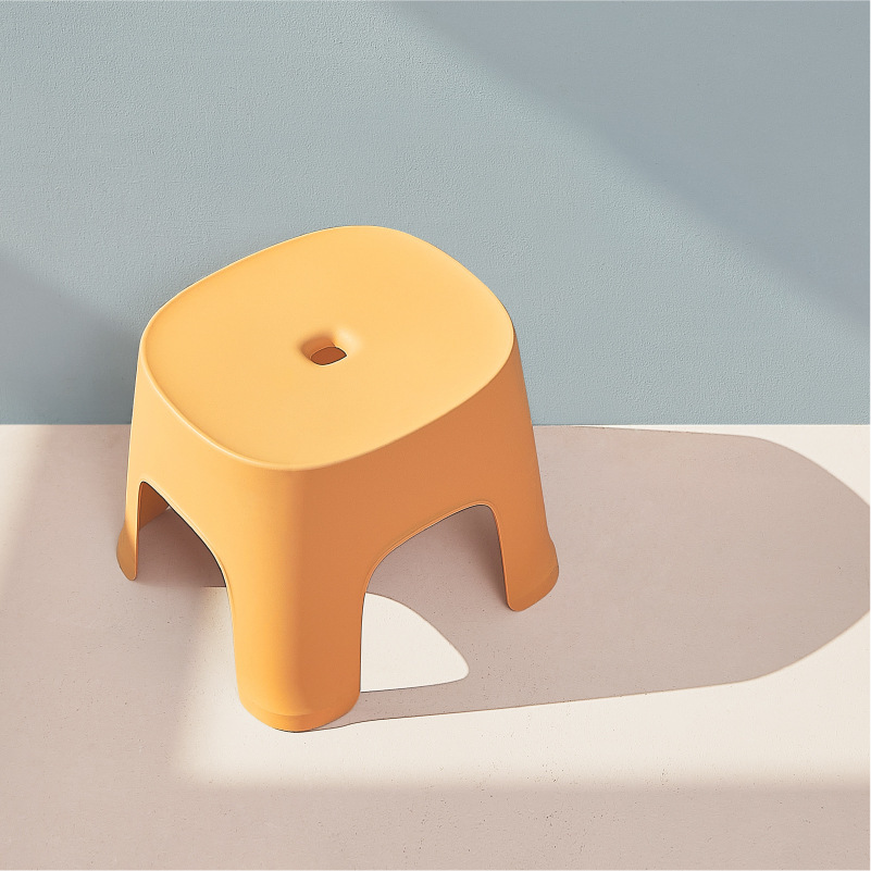 Thickened row stool children's home bathroom stool adult non-slip foot-stepping plastic stool bath low stool hallway shoe changing stool